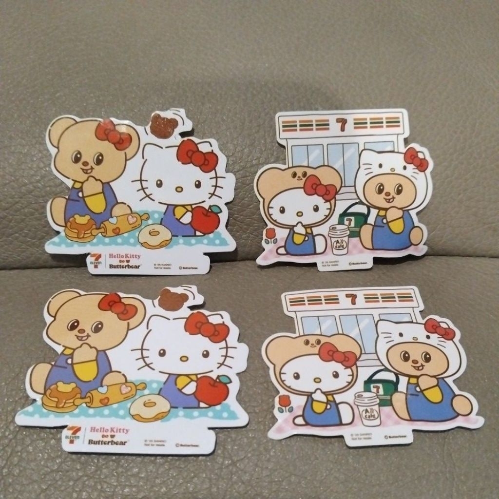 สติ๊กเกอร์ Limited 7-Eleven x Hello Kitty x Butterbear (ของแท้ / พร้อมส่ง)