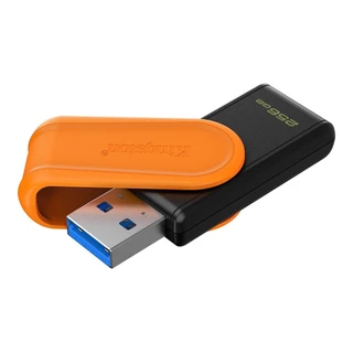 256 GB FLASH DRIVE (แฟลชไดร์ฟ) KINGSTON DATATRAVELER EXODIA S - BLACK-ORANGE (DTXS/256GB)
