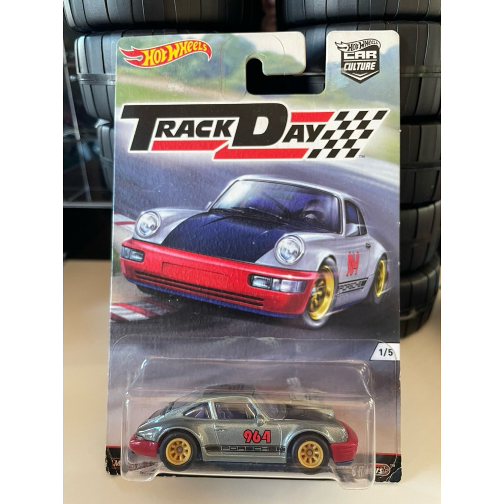 รถฮอทวีล Hot Wheels PORSCHE 964⚪️🔴🔵ล้อยาง