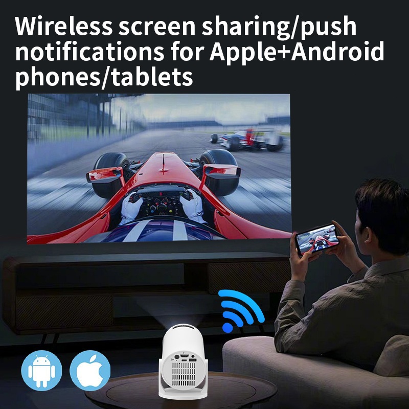 HY300 PRO+ โปรเจ็กเตอร์อัจฉริยะ 4K Android 13.0 1080P Ultra HD WIFI บลูทูธ โปรเจ็กเตอร์โฮมเธียเตอร์ ราคา ถูกที่สุด ดีลบีเคเค แกลเลอรีภาพที่ 8