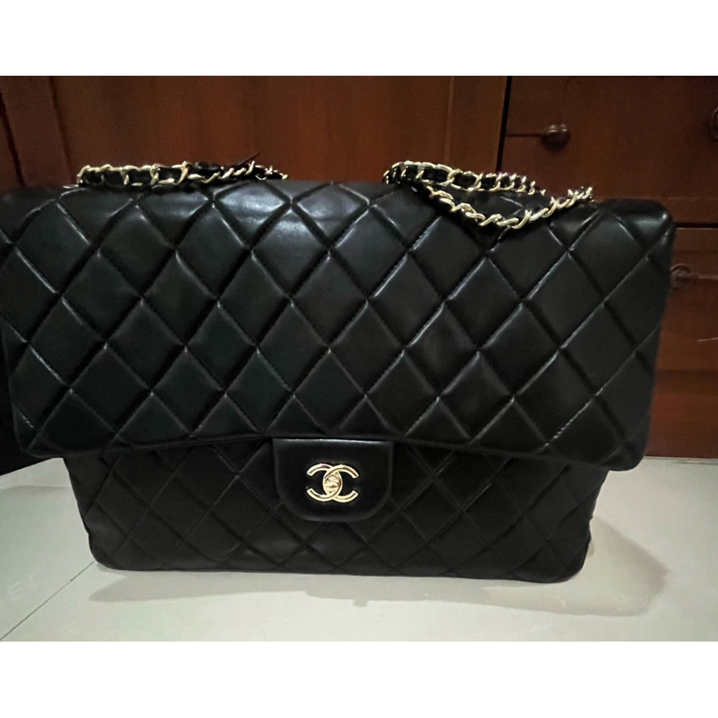CHANEL Airport/Travel  Bag size 15 นิ้ว 1:1 เทียบแท้ หนังแท้นุ่มมาก