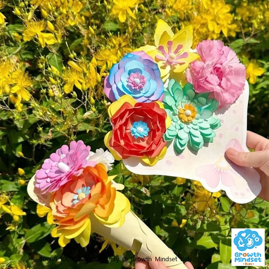 GM Kids (ของแท้ ส่งจากไทย) ของเล่น DIY งานประดิษฐ์ ย้อมสีดอกไม้กระดาษ MI0355 - รูปที่ 6
