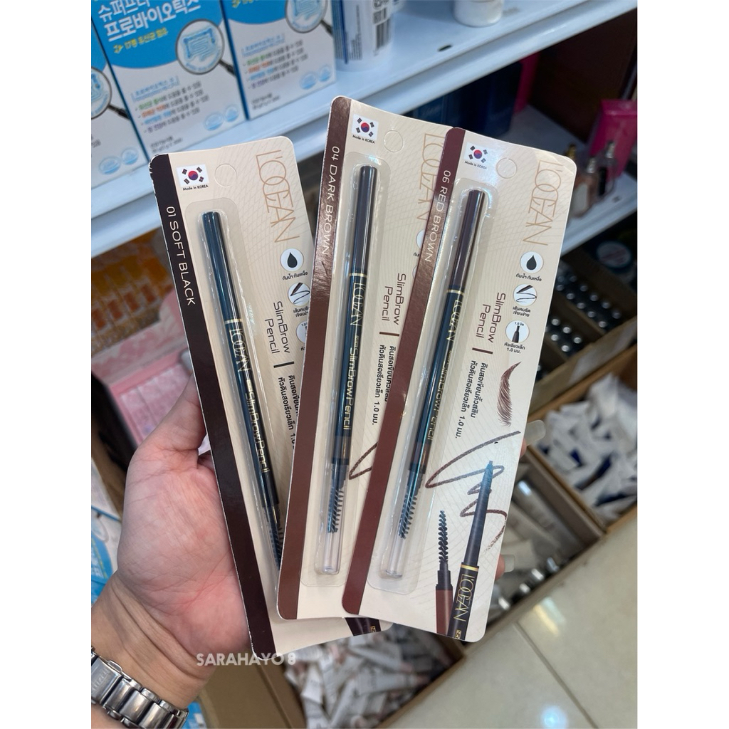 L'OCEAN Slim Brow Pencil ดินสอเขียนคิ้วหัวเรียวเล็ก