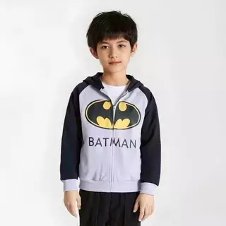 เสื้อกันหนาวเด็ก ลายฮีโร่ ซิปหน้า มีฮูด เกรดพรีเมี่ยม