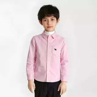 เสื้อเชิ้ตเด็ก แขนสั้นและแขนยาว ผ้าอ็อกฟอร์ด