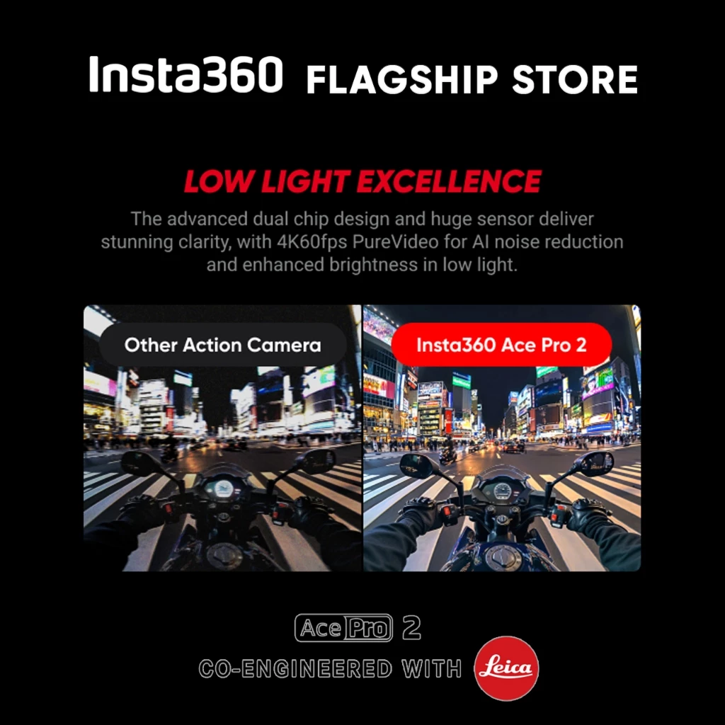Insta360 Ace Pro 2 กล้องแอคชั่น เลนส์ LEICA กันน้ำ 12m ถ่ายวิดีโอชัด 8K ถ่ายรูป 50MP กล้อง อินสตา 360 Action Camera thumbnail 8