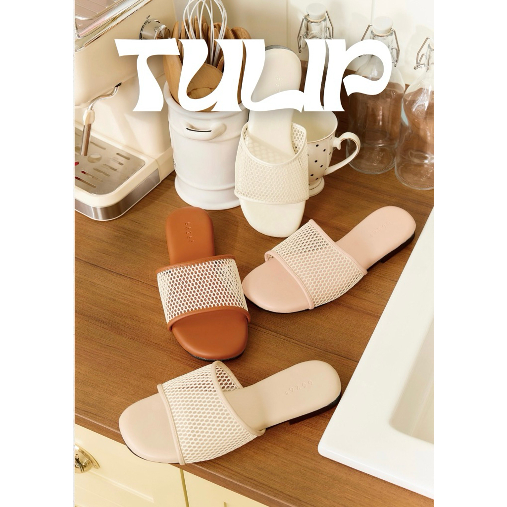 (มีส่งด่วน) Tulip ทิวลิป รองเท้าตาข่าย แตะพื้นนิ่ม ฟองน้ำหนา