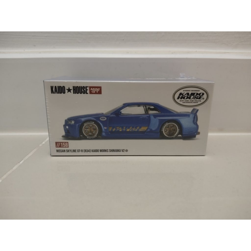 โมเดลรถ Mini gt Kaido*House Nissan skyline R34 GTR