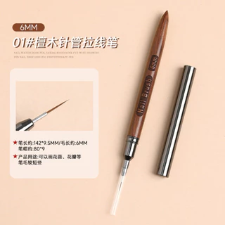 พู่กัน Liner ด้ามไม้ ใช้ตัดเส้น เพ้นท์เล็บคมชัด 🇹🇭🇹🇭🇹🇭