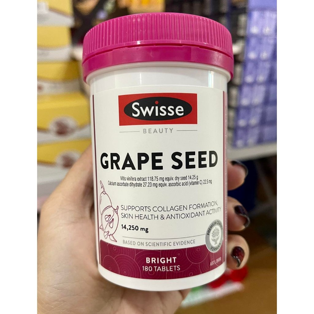 Swisse Grape Seed กระปุก 180 เม็ด
