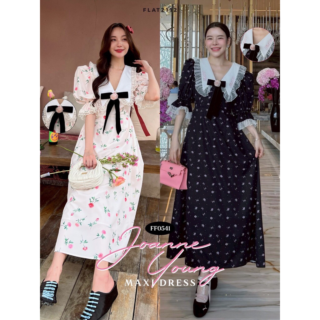 FLAT2112 FF0541 JOANNE YOUNG MIXI DRESS (freesize) New in Pack