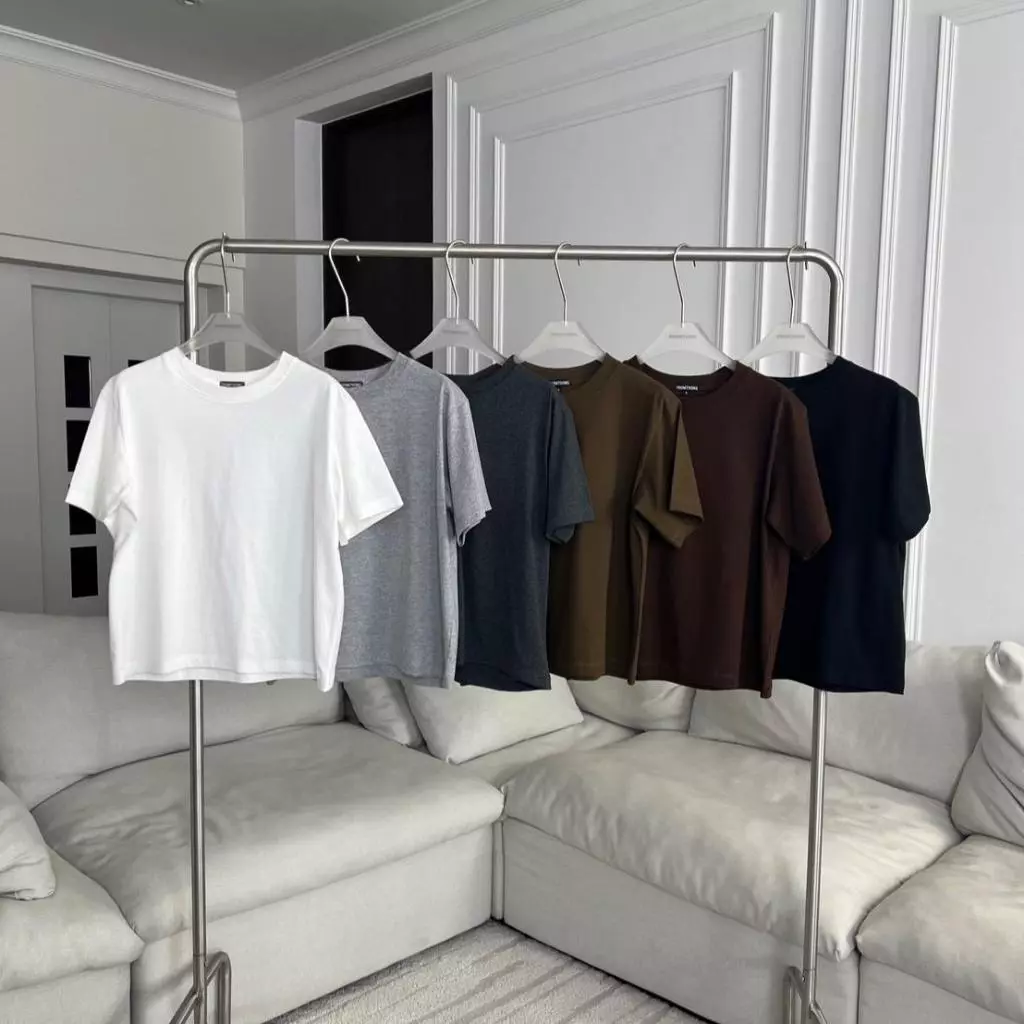 PTBZ001 Boxy crop tee เสื้อยืดคอกลมทรงบ๊อกซี่ PROMTHONG (งานไซส์) thumbnail 4