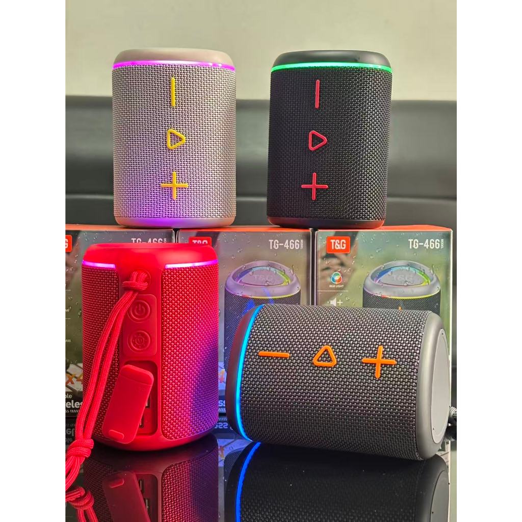 ลำโพงบลูทูธ รุ่น TG-466 กำลังขับ10W ปิดไฟได้ ลำโพงพกพา รองรับ USB/TF เพิ่ม-ลดเสียงได้ มีสายแจ็คแถม เ