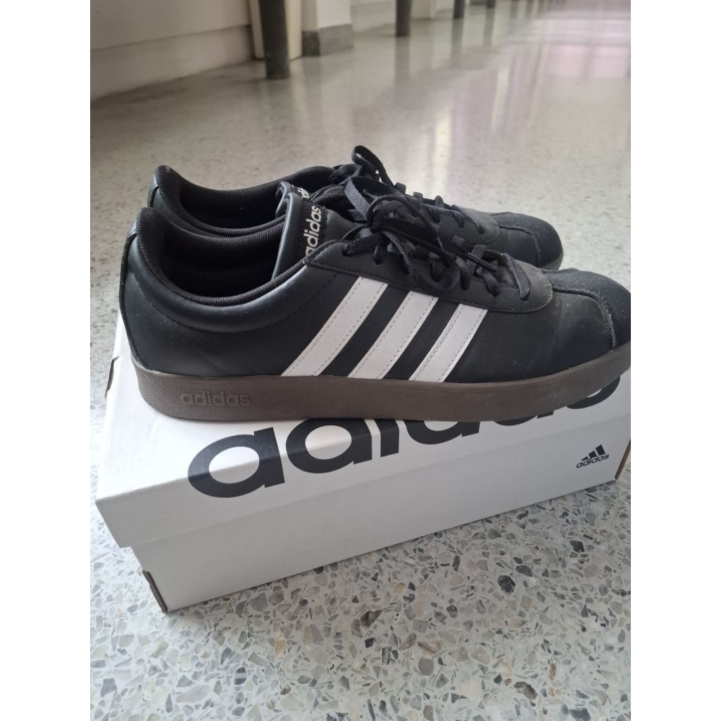 adidas สเกตบอร์ด & ไลฟ์สไตล์ รองเท้า VL Court Base  สีดํา ID3715