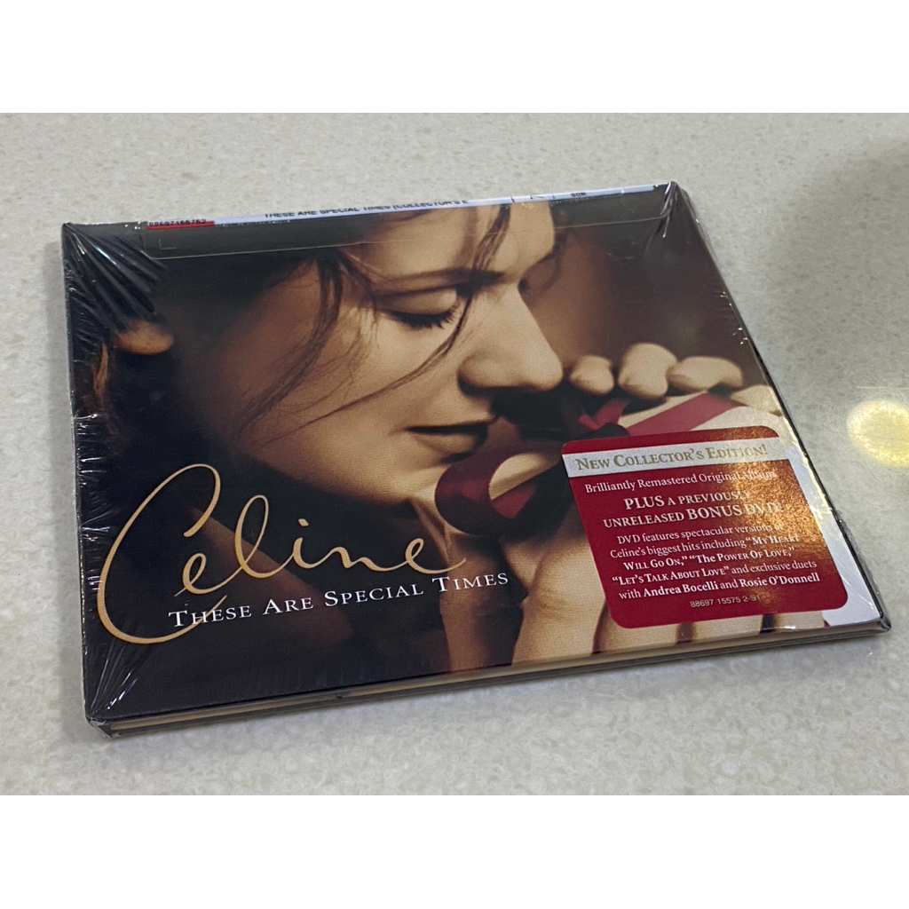 Celine Dion christmas album These are special times แผ่นใหม่ ไม่แกะซีล CD album แถมDVD แพ็ค