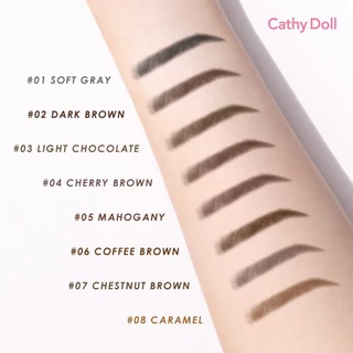 แท้/ส่งไว Cathy Doll Skinny Soft Brow Pencil 0.06 g เคที่ดอลล์ ดินสอเขียนคิ้ว ไม่ต้องเหลา