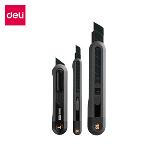 Deli มีดคัตเตอร์ คัตเตอร์พกพา คัตเตอร์สั้น 9-18 mm พกพาง่าย …