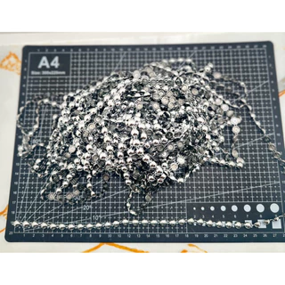 สังวาลย์ตกแต่งชุดดรัมเมเยอร์ ราคาต่อ1หลา สีเงิน สีทองอุปกรณ์ตกแต่งงานDIY ชุดไทย