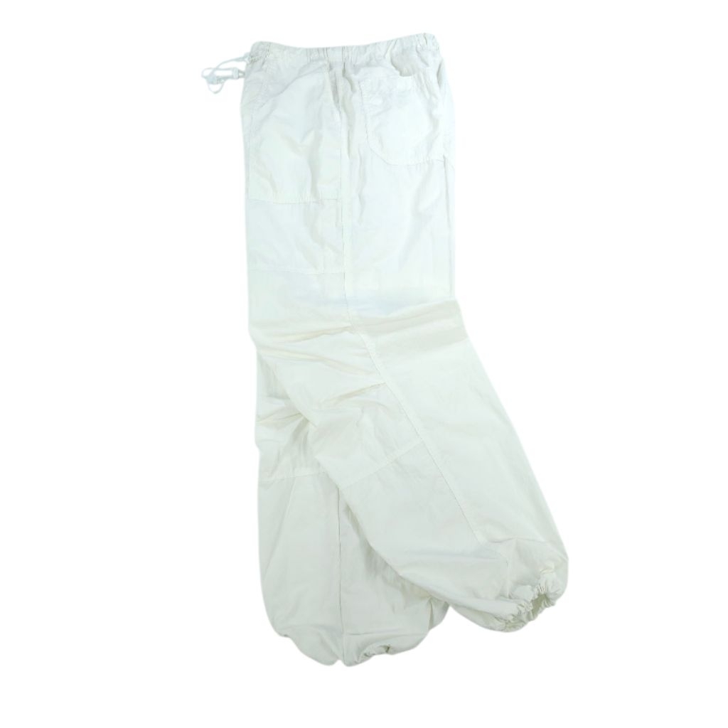 (เอว 26-28)กางเกง GU Parachute Pants Balloon สีขาว (P0925-84)