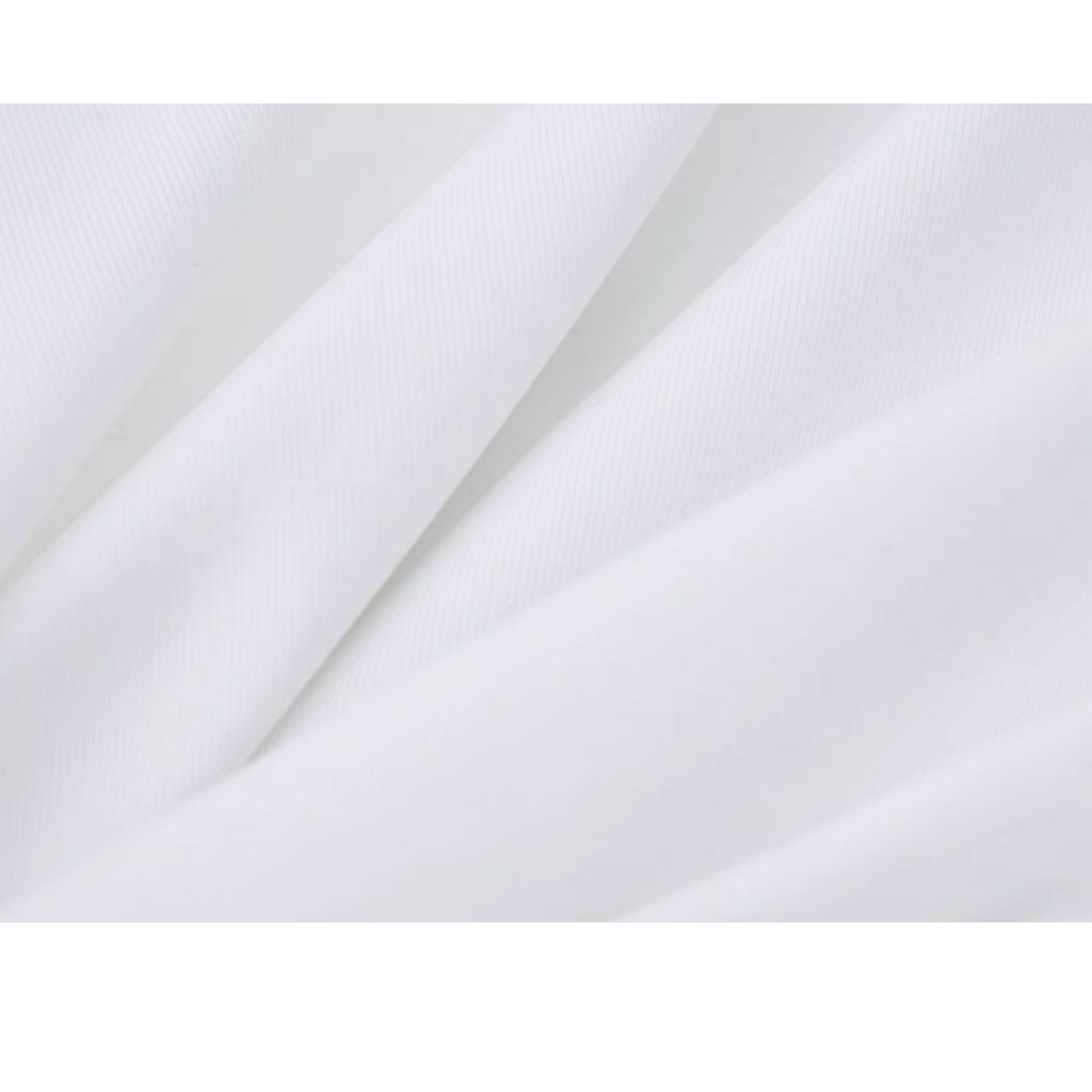 RedMango✨ เสื้อยืดผู้หญิงรัดรูปปักโบว์ 🎀 ดีไซน์สวยงาม ย่นข้างช่วยเน้นรูปร่างและเอว - รูปที่ 7