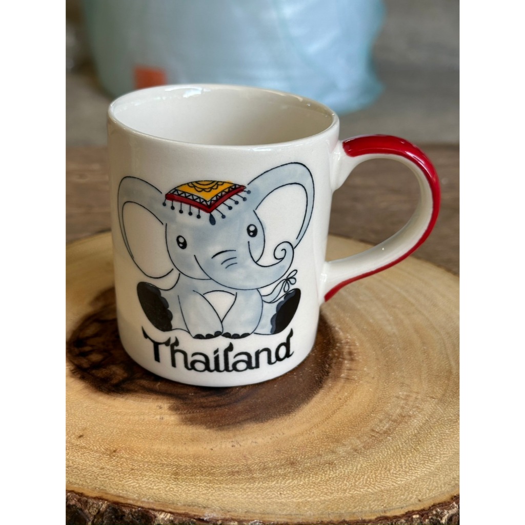 แก้วมัค แก้วเซรามิค แก้วอเมริกาโน่ร้อน ลายรถช้าง002 ขนาด10oz เนื้อสโตนแวร์ stoneware ออกใบกำกับภาษีได้ รหัสkornzmug91625