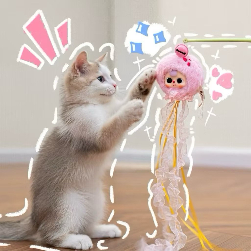 พร้อมส่งในไทย Bayby Three ไม้ตกแมว (แบบจุ่มเดี่ยวลุ้นซีเคร็ท) - รูปที่ 2