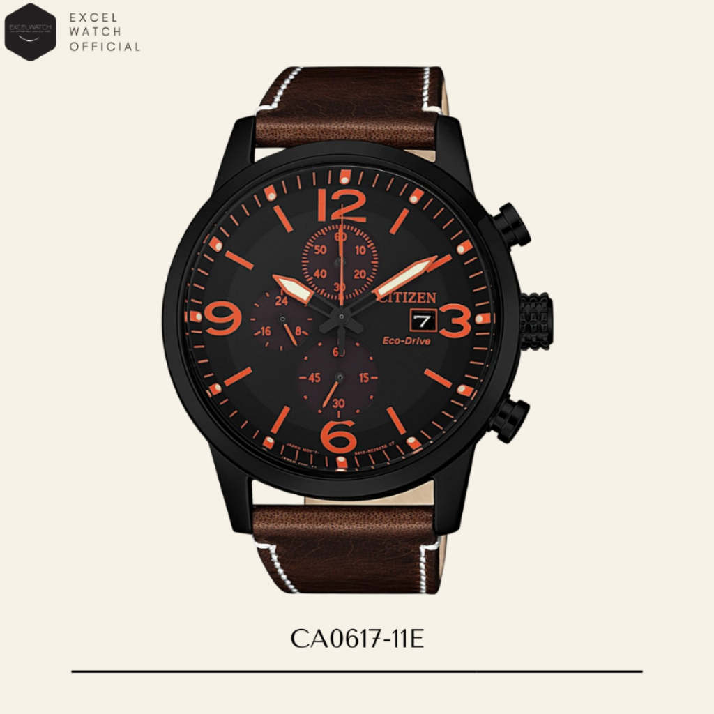 [ Excel Watch ] นาฬิกาซิติเซน CITIZEN Chronograph รุ่น CA0617-11E Eco-Drive Chronograph (ระบบโซลาร์)