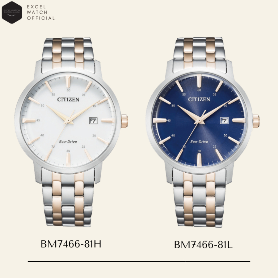 [ Excel Watch ] นาฬิกาซิติเซน CITIZEN Classic รุ่น BM7466-81H, BM7466-81L Eco-Drive (ระบบโซลาร์)