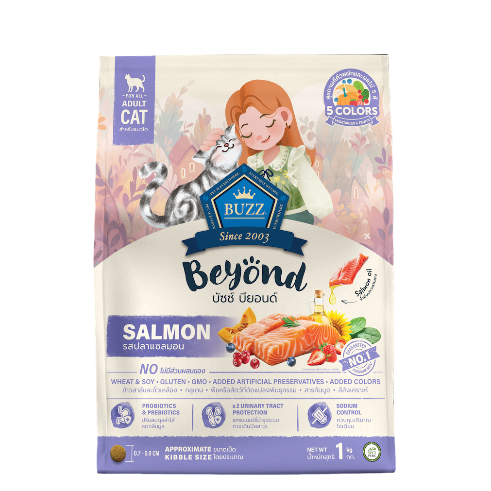 Buzz beyond อาหารแมวบัซซ์ บียอนด์ สำหรับลูกแมวและแมวโตทุกสายพันธุ์ ขนาดถุงละ 1 Kg - รูปที่ 3