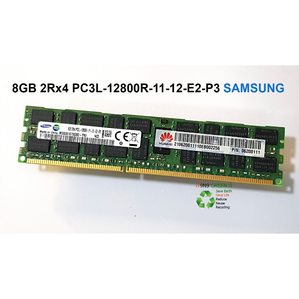 8GB 2Rx4 PC3L-12800R-11-12-E2-P3 SAMSUNG มือสอง
