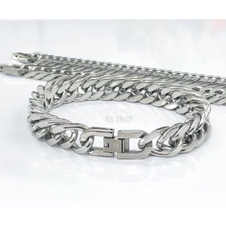 S-220 สร้อยข้อมือสแตนเลสแท้100% ขนาด8mm10mm12mm เกรดสแตนเลส316Lสวยเงางานเกรดพรีเมี่ยมตะขอเข้ารูป อย่างดี สินค้าพร้อมส่ง
