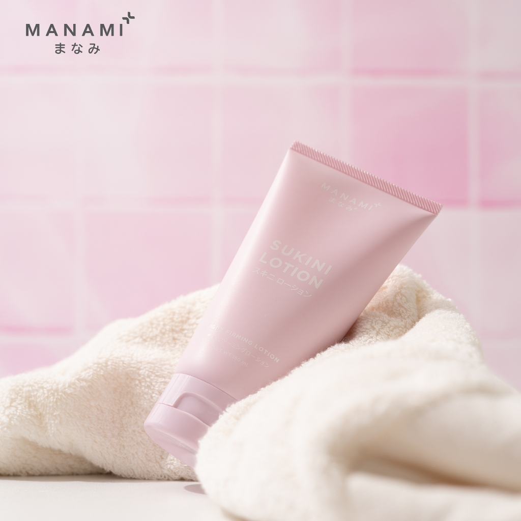 MANAMI SUKINI LOTION 150 ML. มานามิ ซูกินี่โลชั่น สูตรไม่แสบร้อนผิว คุณแม่ตั้งครรภ์ หลังคลอดใช้ได้ Organic