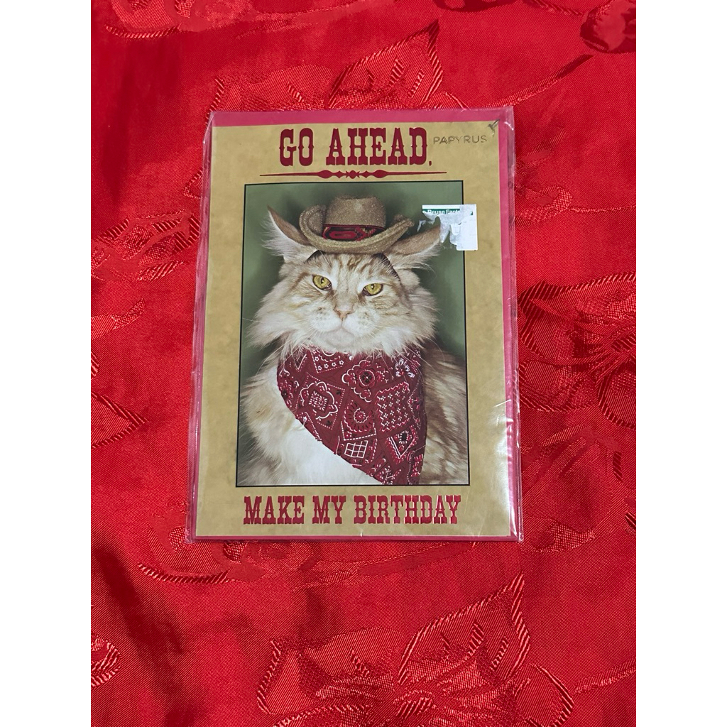 การ์ด happy birthday รูปแมว ตู้ญี่ปุ่น