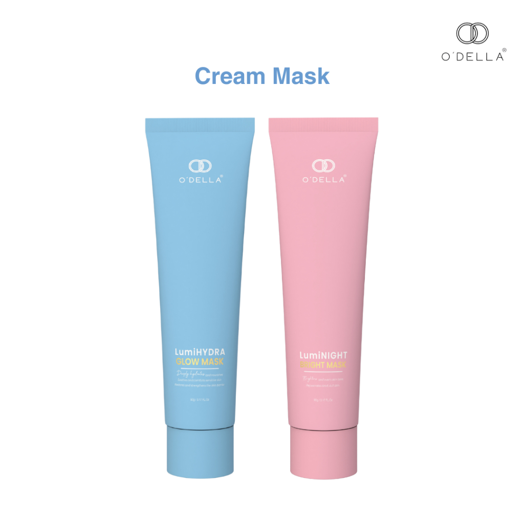 O'DELLA Cream Mask /LumiNight Bright Mask/LumiHydra Glow Mask ปริมาณ 90g.