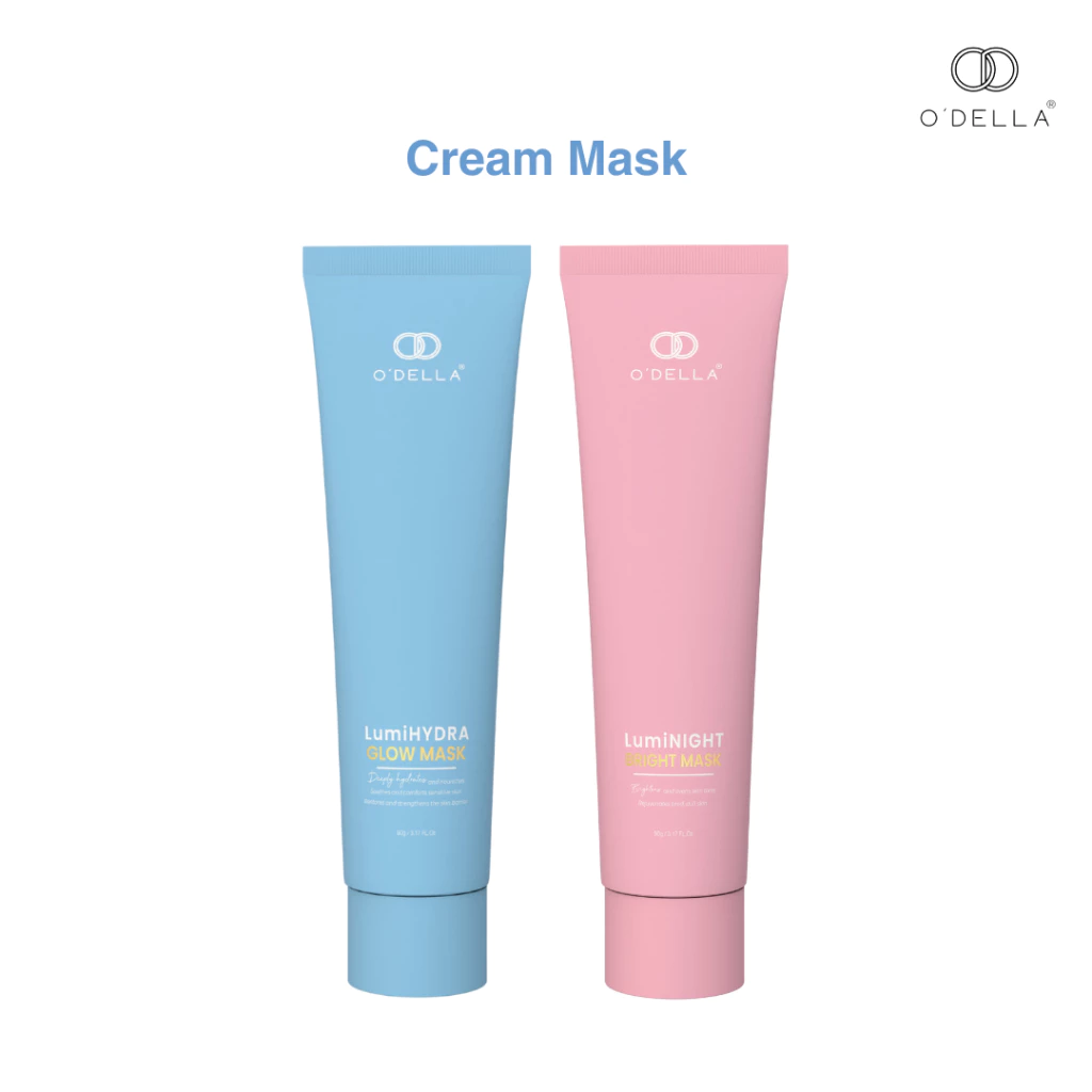 O'DELLA Cream Mask /LumiNight Bright Mask/LumiHydra Glow Mask ปริมาณ 90g.