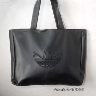 AD Tote bag สะพายไหล่ ขนาดใหญ่ 53 ซม. หนัง PU หนา ปั้มโลโก้ชัดสวย หนังคุณภาพดีมาก คืนตัวได้