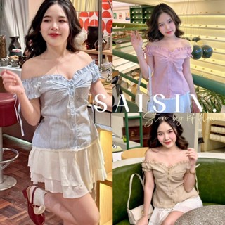 เสื้อปาดไหล่ ดีไซน์น่ารัก เหมาะสำหรับสาวคาเฟ่ งานสม็อคหลัง P…