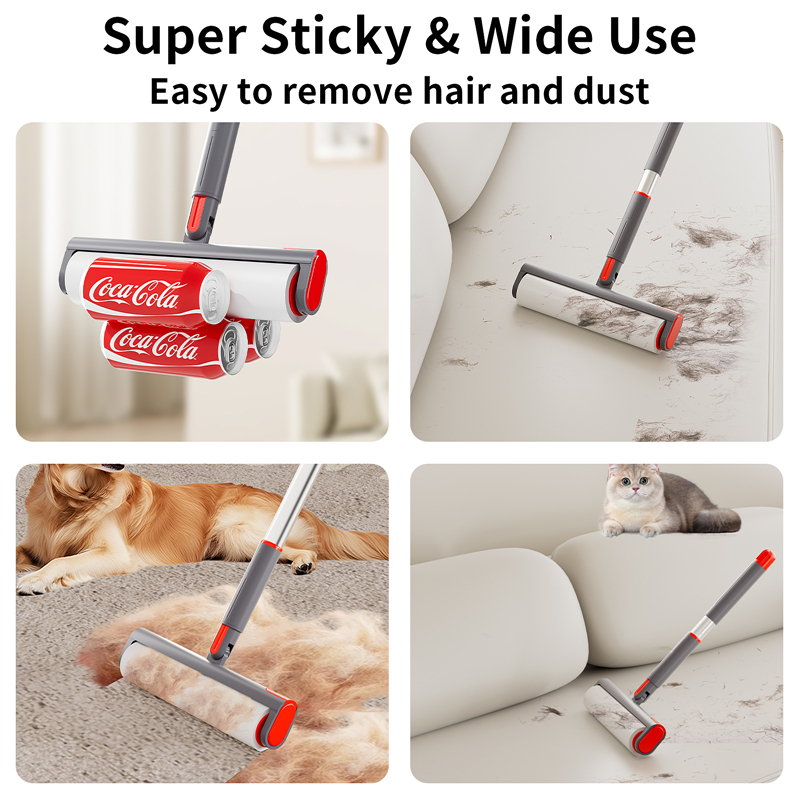 ลูกกลิ้งกำจัดขน เตียง ลูกกลิ้งเปลี่ยนได้  กำจัดขนแมว เสื้อผ้า เครื่องมือกำจัดขนที่เหนียวแน่น lint roller - รูปที่ 3