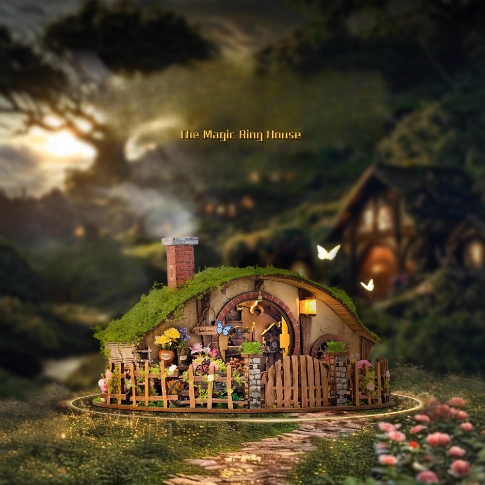 กระท่อมDIY รุ่น SQ-59 Fantasy Ring Cottage / The Magic Ring House กระท่อมฮอบบิท Hobbit house แฟนตาซี