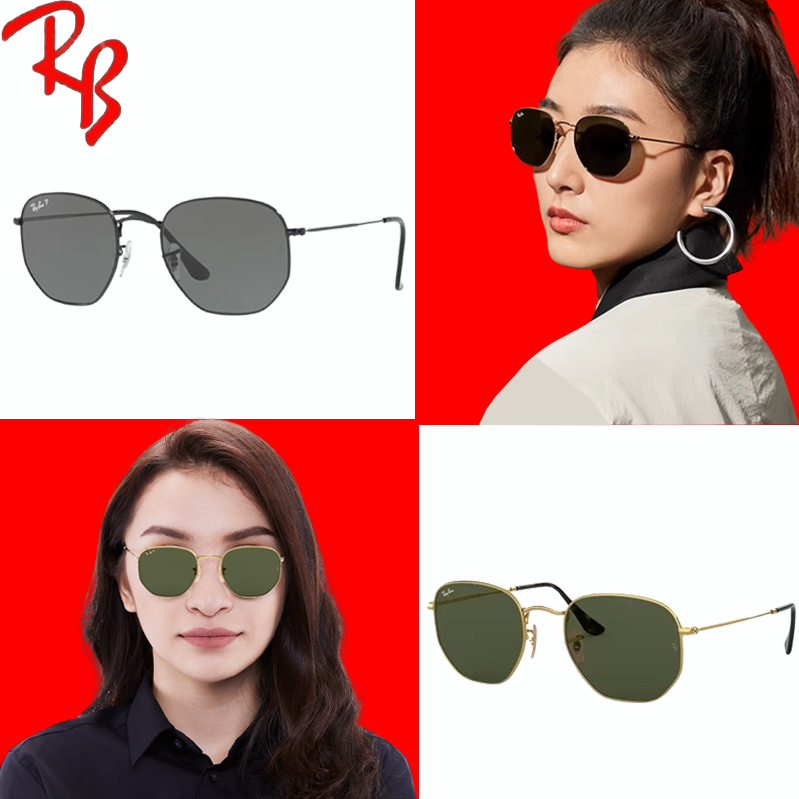 Hexagonal - RB3548N 001 - Sunglasses แว่นกันแดด