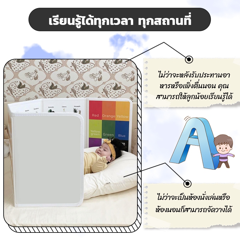 Flash card ของเล่นเสริมการเรียนรู้เด็ก เด็กทารก การ์ดเสริมพัฒนาการสายตา บัตรภาพ รูปที่ 6