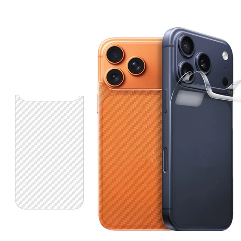 B🔥ฟิล์มหลังลายเคฟล่า🔥ใช้สำหรับ iPhone 17 Air 16 11 12 13 14 15 16 17 Pro Max Mini 6 6S + 7 8 Plus SE 2 3 XR XS Max