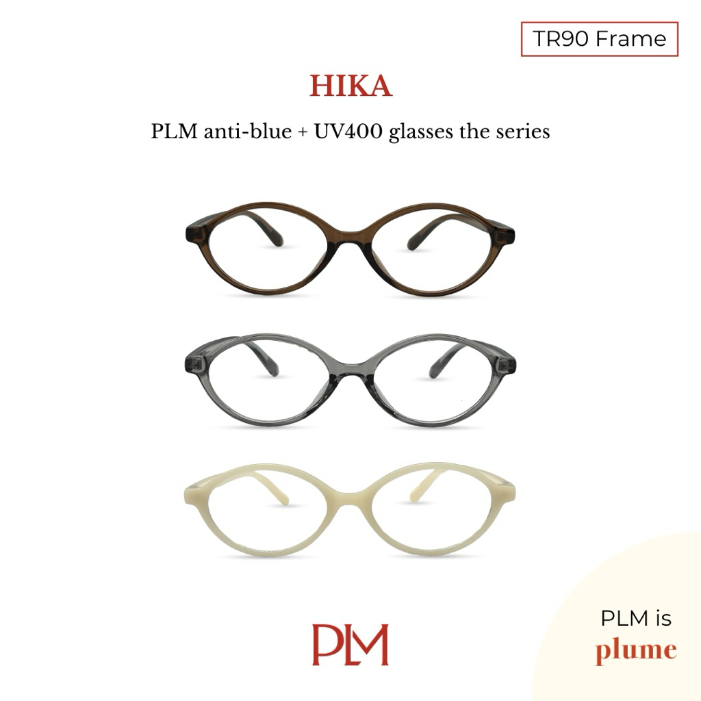 PLM (plume.bkk) แว่นกรองแสงสีฟ้ารุ่น 'Hika' Glasses