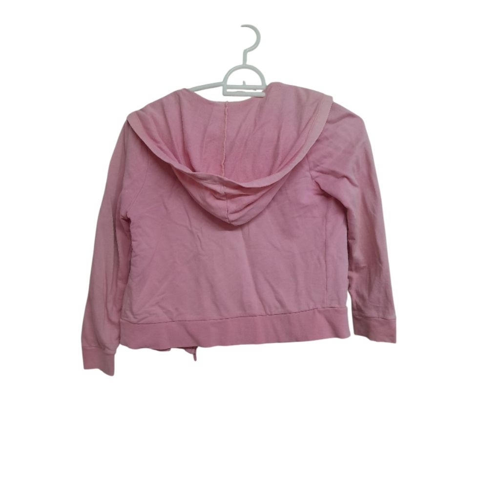 เสื้อกันหนาวเด็ก มีฮู้ด aiiz สีชมพู