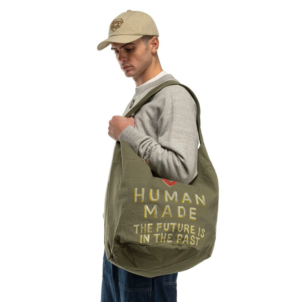 กระเป๋า human made Tote bag olive drab 🇭🇰💯