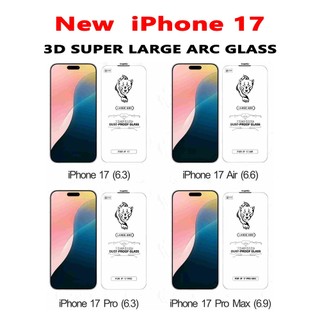 ฟิล์มกระจกใสไม่มีขอบเต็มจอโค้ง 0.4MM สำหรับ iphone17/iPhone17Ari/iPhone17Pro/iPhone17ProMax