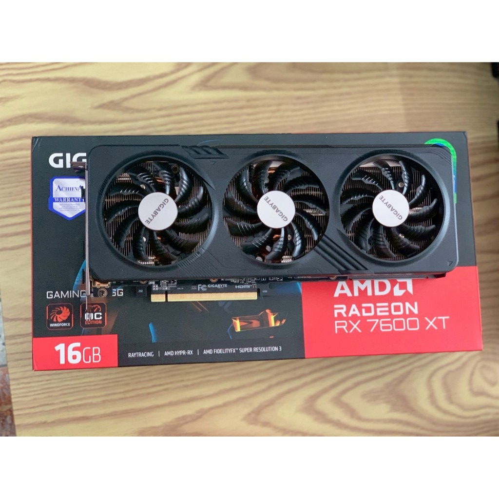 การ์ดจอ RX 7600 XT มือสอง | รุ่นใหม่ แรง คุ้ม เล่นเกมลื่น ประกันศูนย์เต็ม