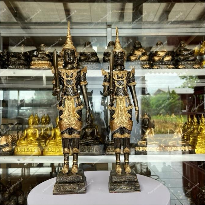 ท้าวจตุโลกบาล ทั้ง 4 องค์  สีมันปูเพ้นท์เครื่องทอง มวลสารแร่เหล็กน้ำพี้ แถมฟรีวัตถุมงคลเหล็กน้ำพี้ - รูปที่ 5