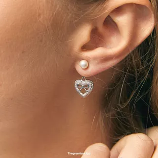 เซ็ทต่างหู Lovely Angel Earrings Set ก้านเงินแท้ S925 - The green Box