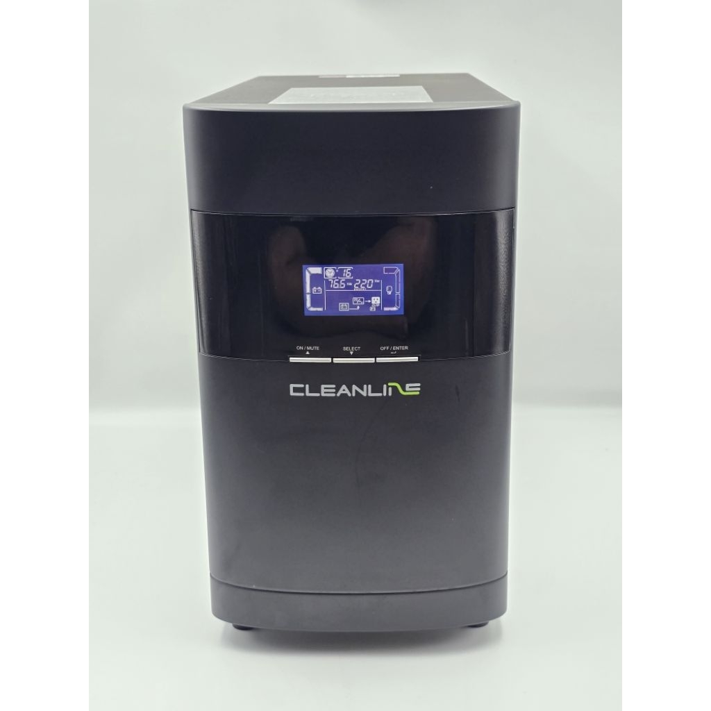 UPS เครื่องสำรองไฟฟ้ามือสอง (second hand) CLEANLINE T- 3000 3000VA/2700W ระบบTrue Online พร้อมใช้งาน